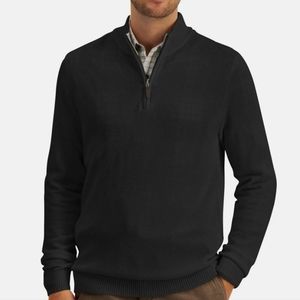 Alfani 1/4 zip black sweater